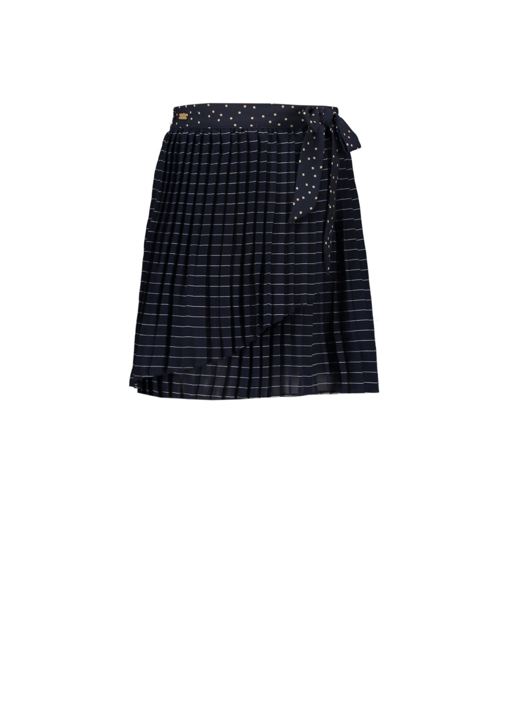 Le Chic Le Chic TOPSY pleated pin stripe skirt C112-5706 Blue Navy