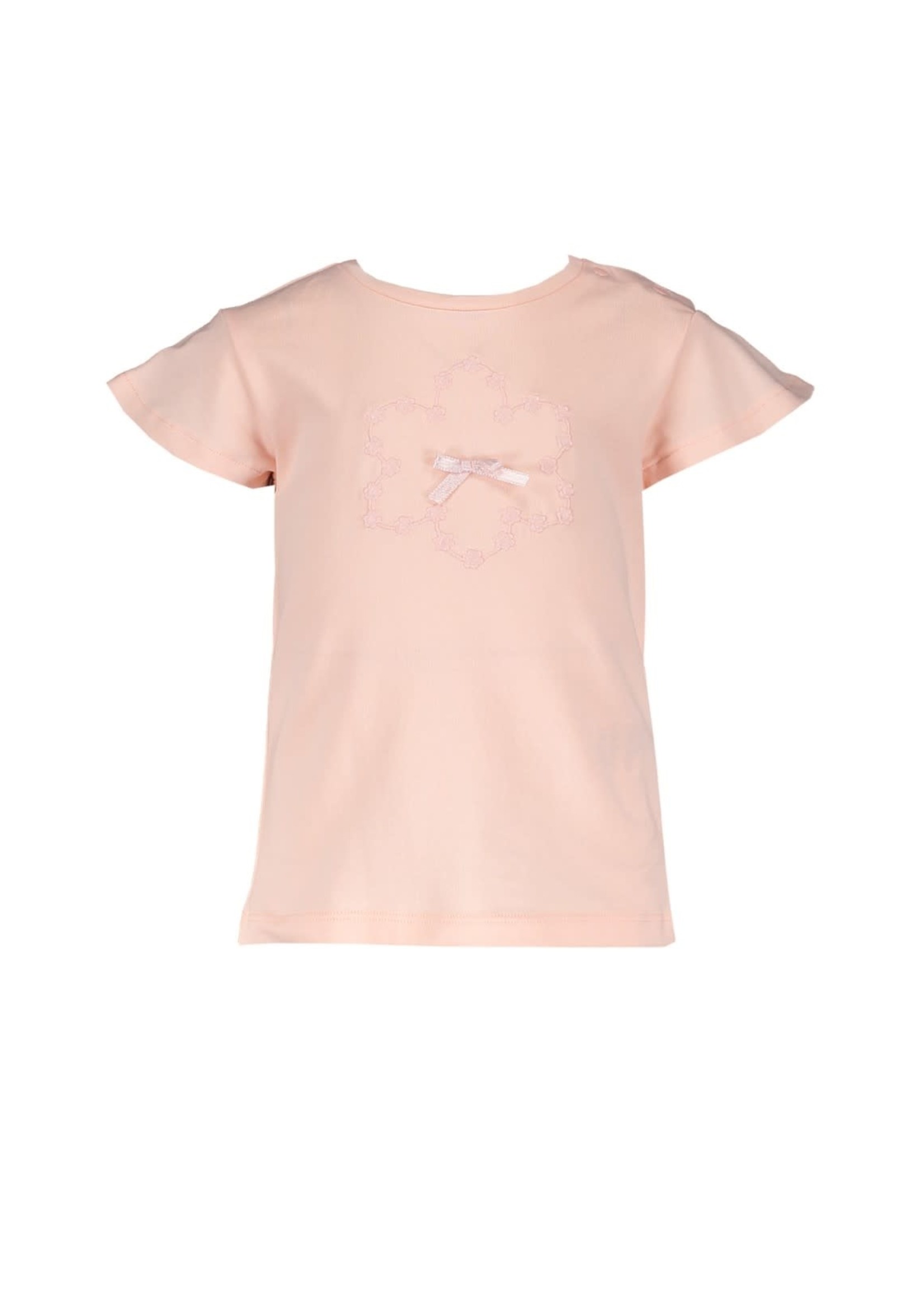 Le Chic Le Chic NOVIA daisy embroidery T-shirt C112-7427 Pink Lemonade