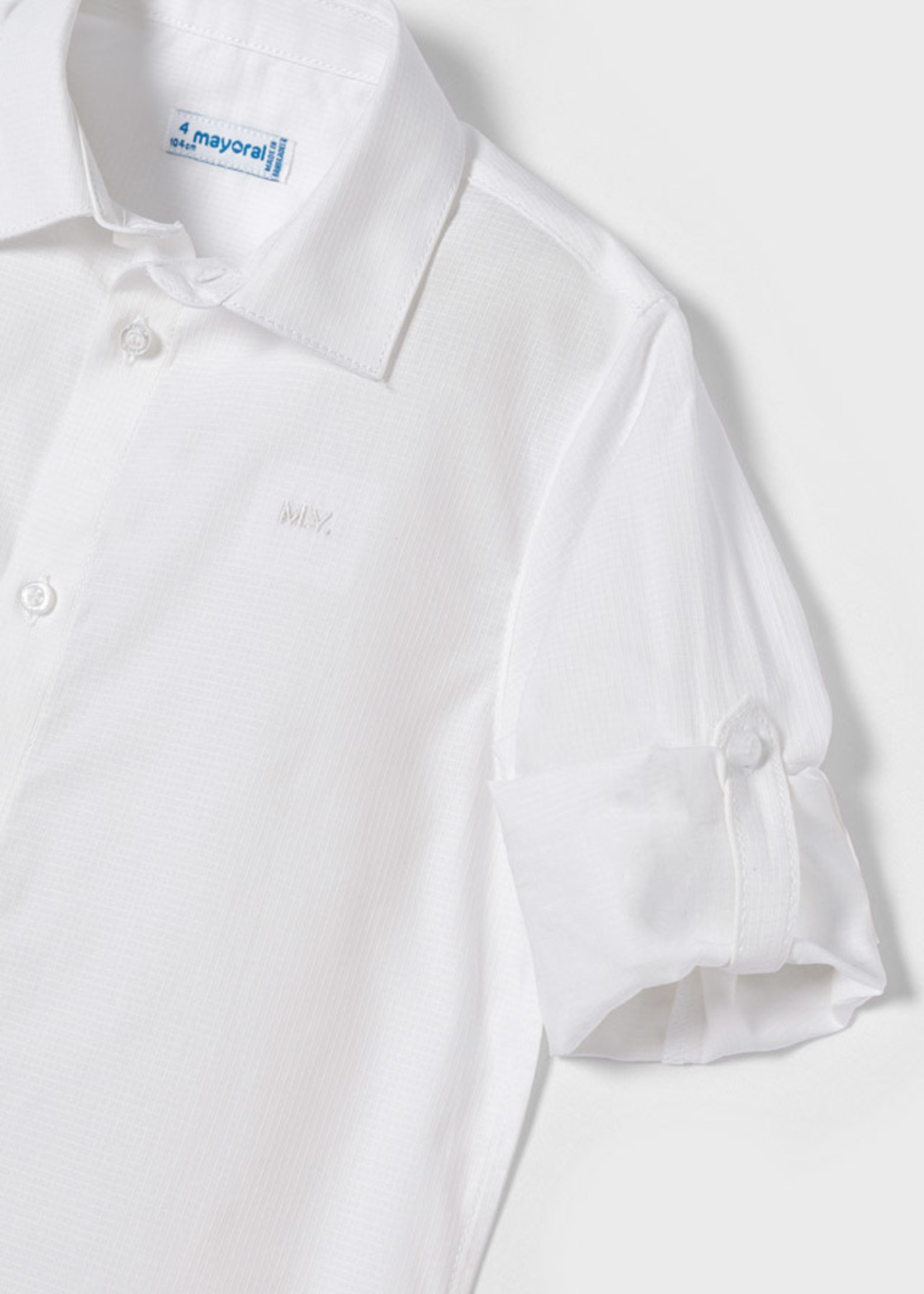 Mayoral Mayoral Basic l/s shirt White - 22 00140