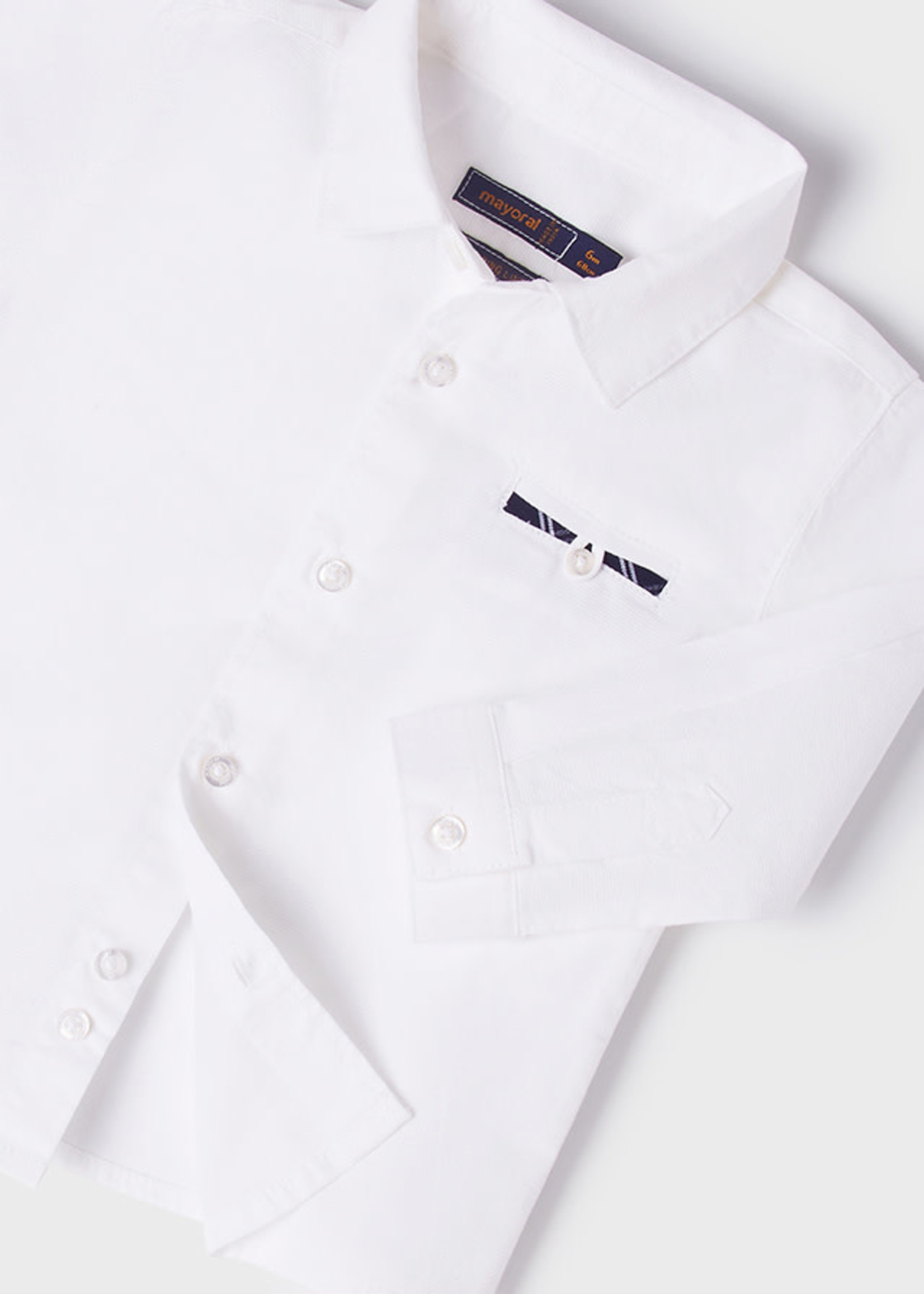 Mayoral Mayoral L/s dress shirt White - 22 01117