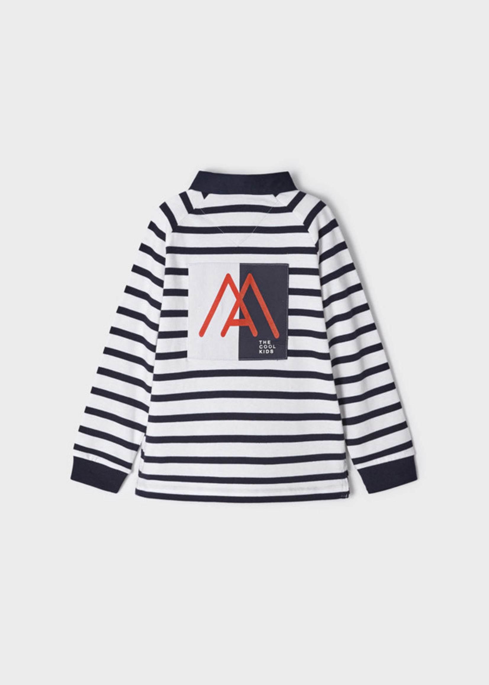 Mayoral Mayoral L/s stripes polo Navy - 22 03112