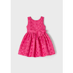 Mayoral Mayoral Jacquard dots dress Fuchsia - 22 03918
