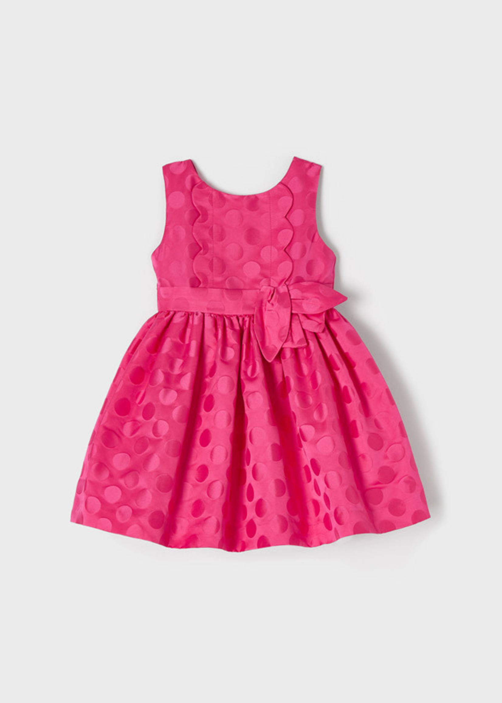 Mayoral Mayoral Jacquard dots dress Fuchsia - 22 03918