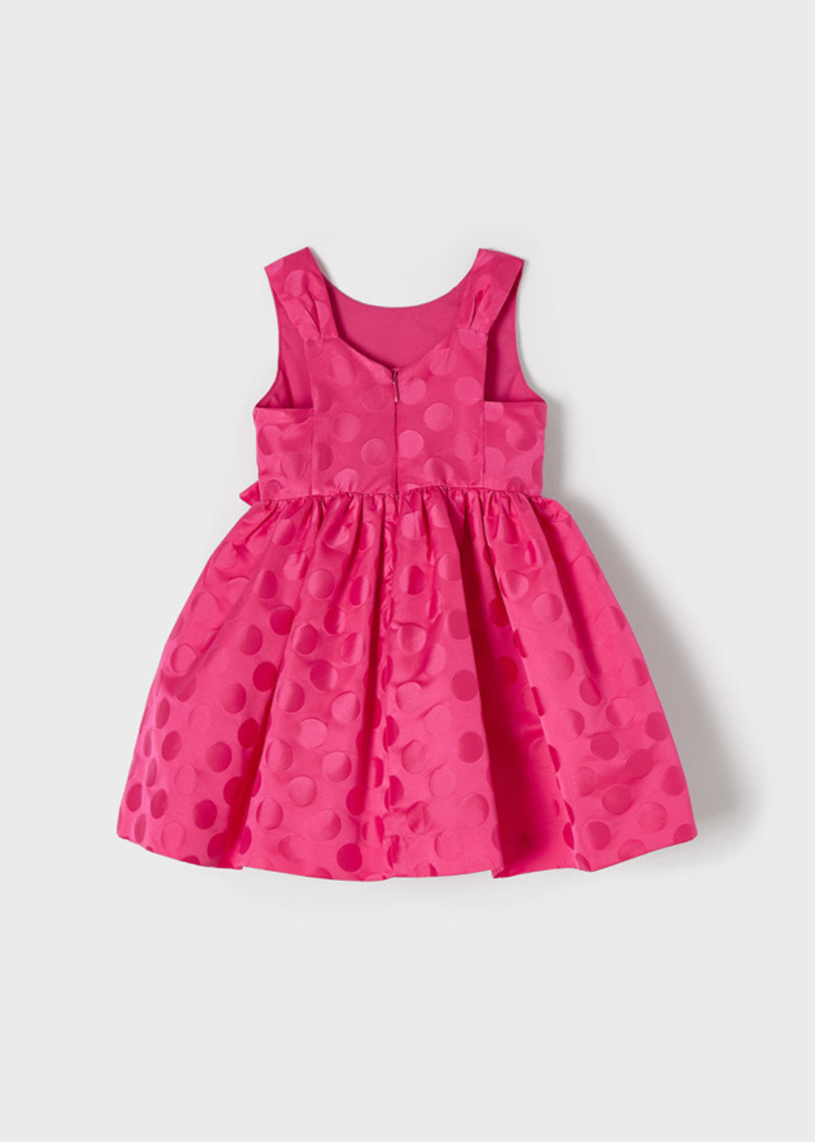 Mayoral Mayoral Jacquard dots dress Fuchsia - 22 03918