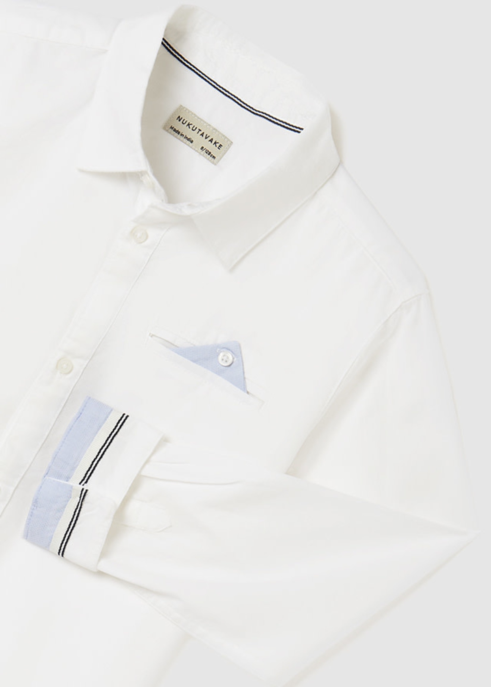 Mayoral Mayoral L/s shirt White - 22 06115