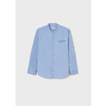 Mayoral Mayoral L/s mao collar denim shirt Bleach - 22 06118