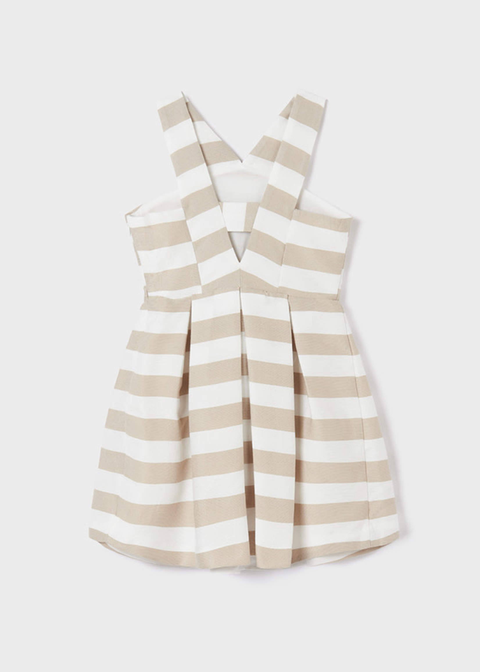 Mayoral Mayoral Striped ottoman dress Ocher - 22 06957