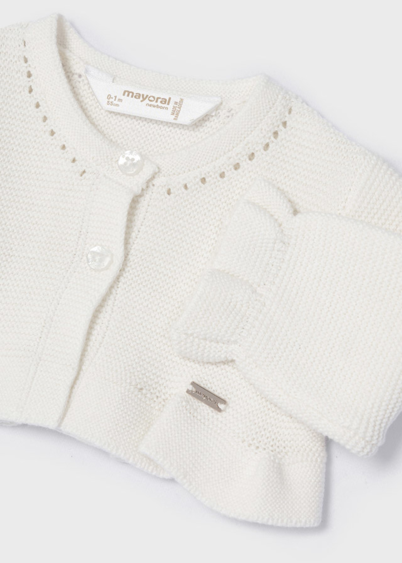 Mayoral Mayoral Basic knit cardigan Natural - 22 00318