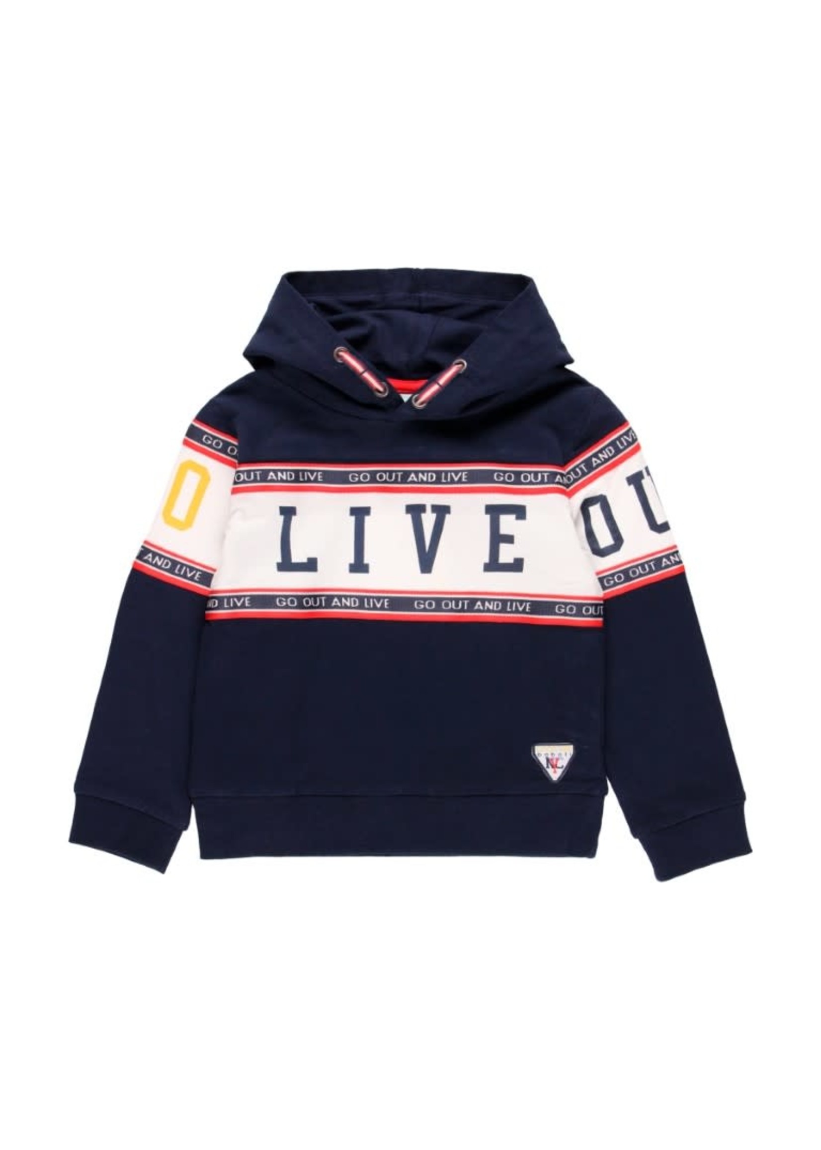 Boboli Fleece with hood sweatshirt for boy NAVY 504223