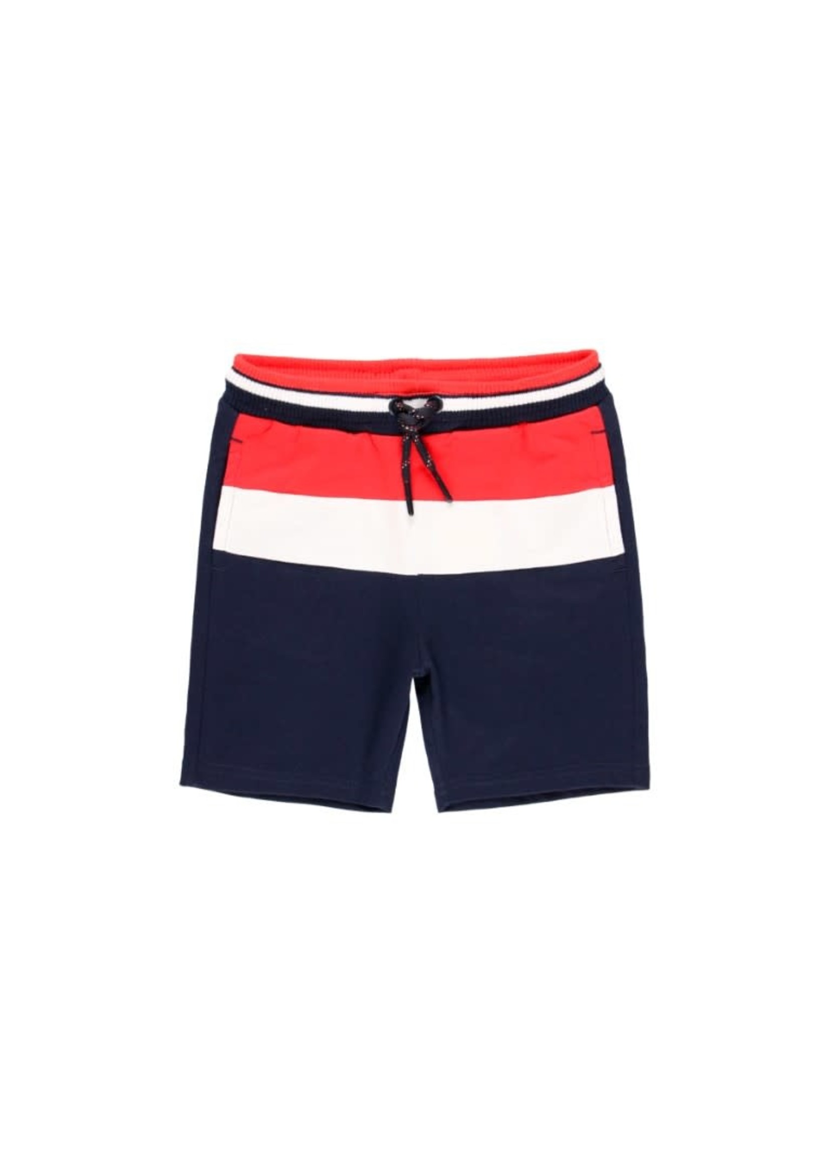 Boboli Fleece bermuda shorts with stripes for boy red 504188