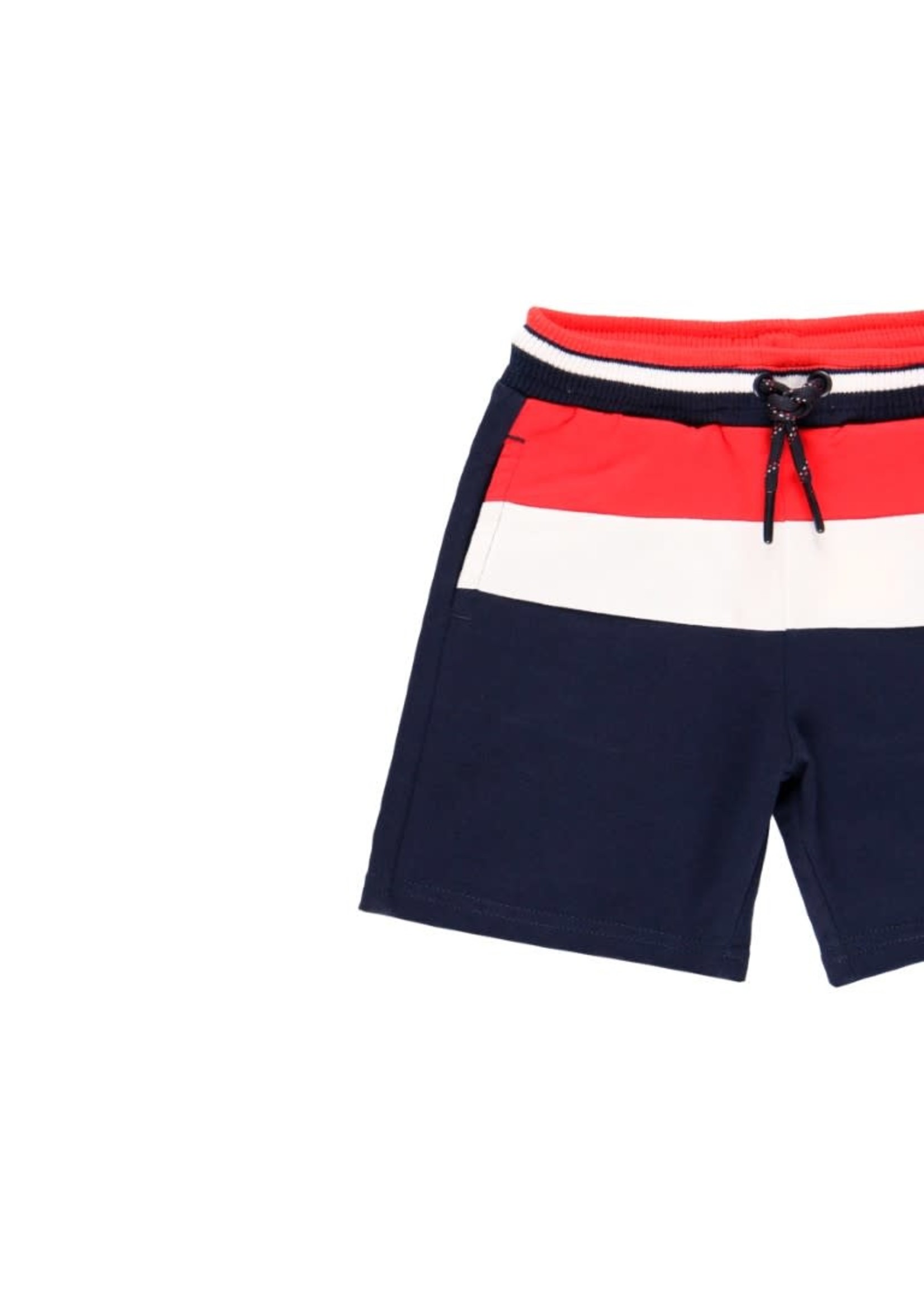 Boboli Fleece bermuda shorts with stripes for boy red 504188