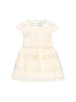 Boboli Boboli Tulle dress embroidery for baby girl ivory 704012