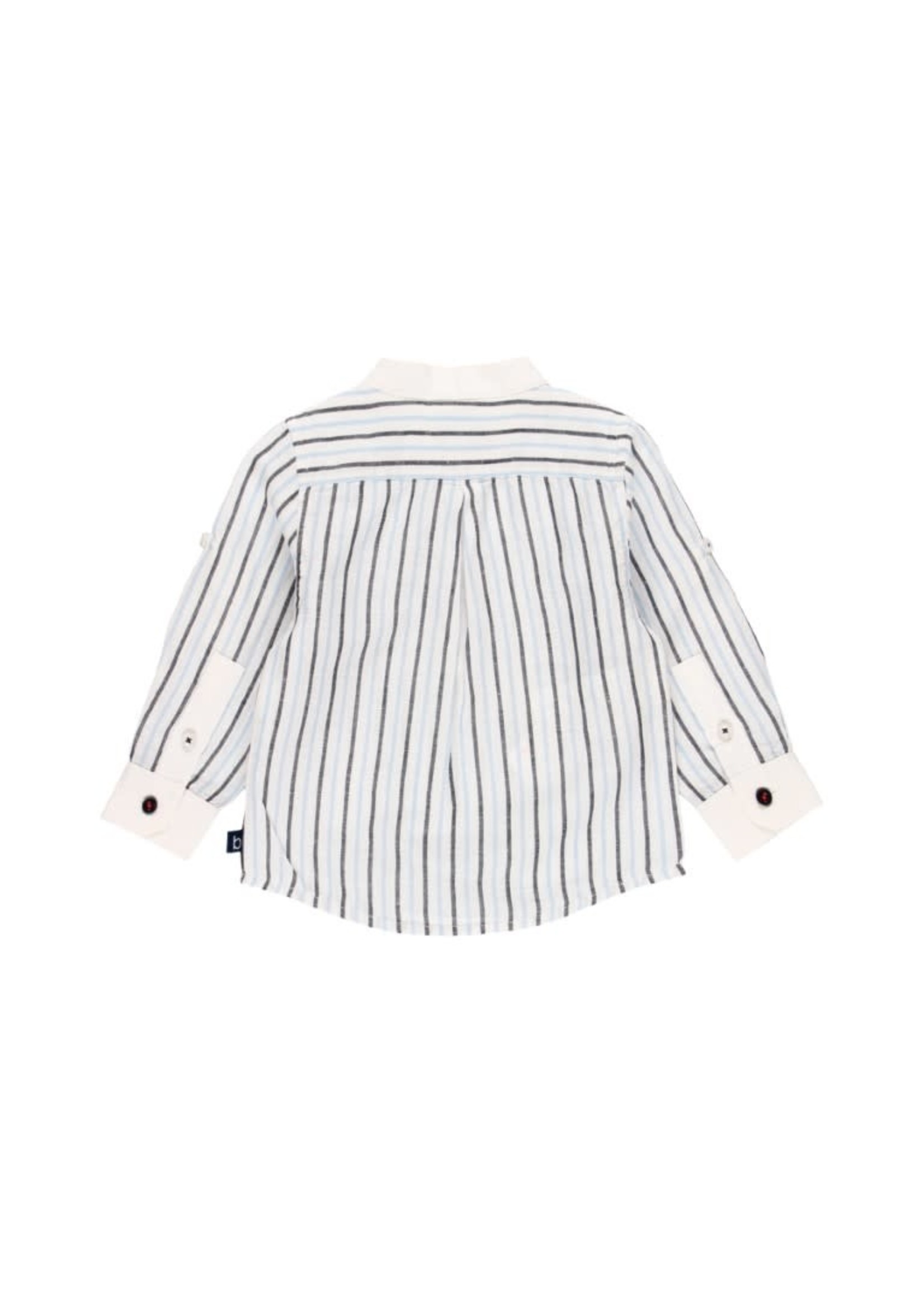 Boboli Linen shirt long sleeves striped for baby stripes 714125