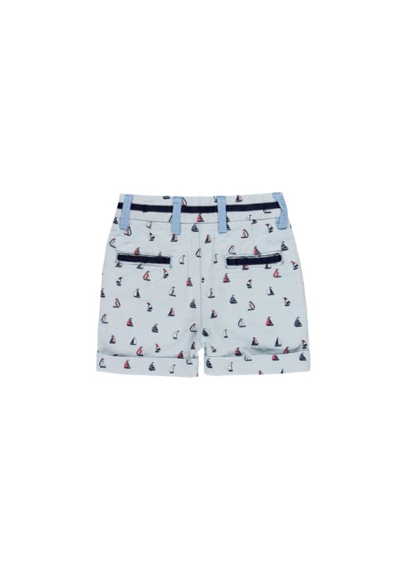 Boboli Boboli Oxford bermuda shorts for baby boy print 714181