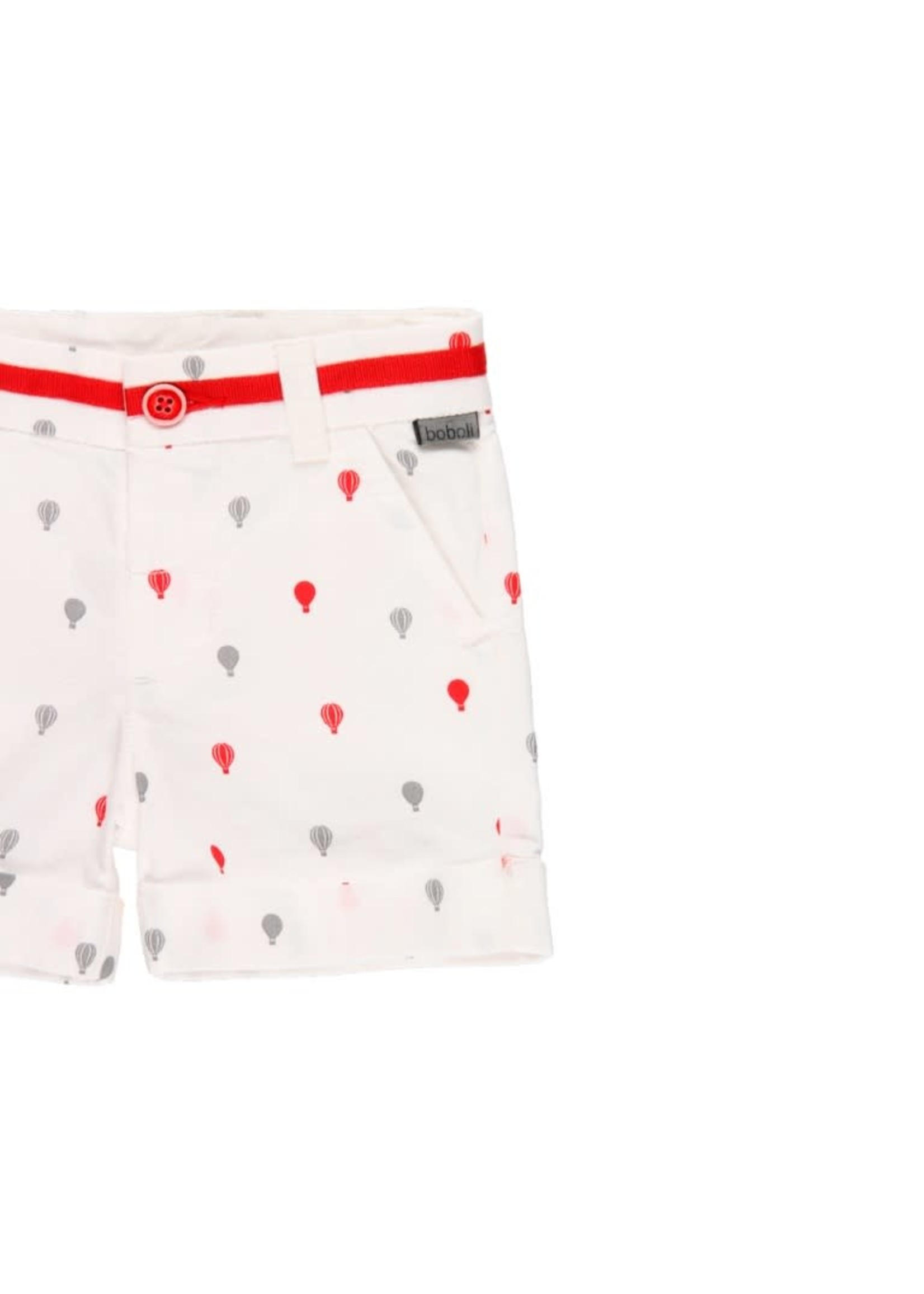 Boboli Boboli Oxford bermuda shorts for baby boy print 714271