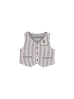 Boboli Boboli Linen vest striped for baby boy stripes 714293