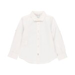 Boboli Boboli Linen shirt long sleeves for boy WHITE 734037
