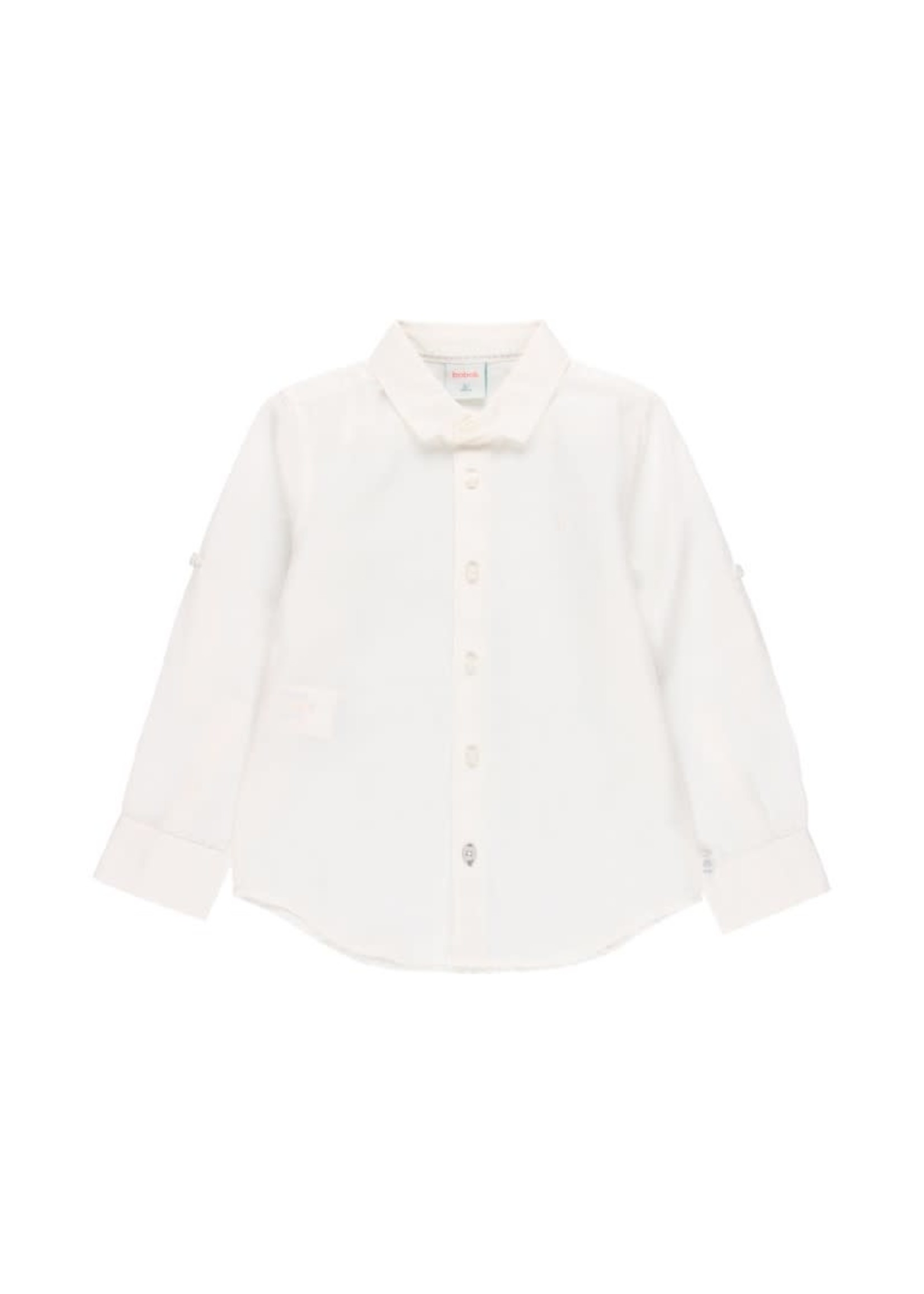 Boboli Linen shirt long sleeves for boy WHITE 734037