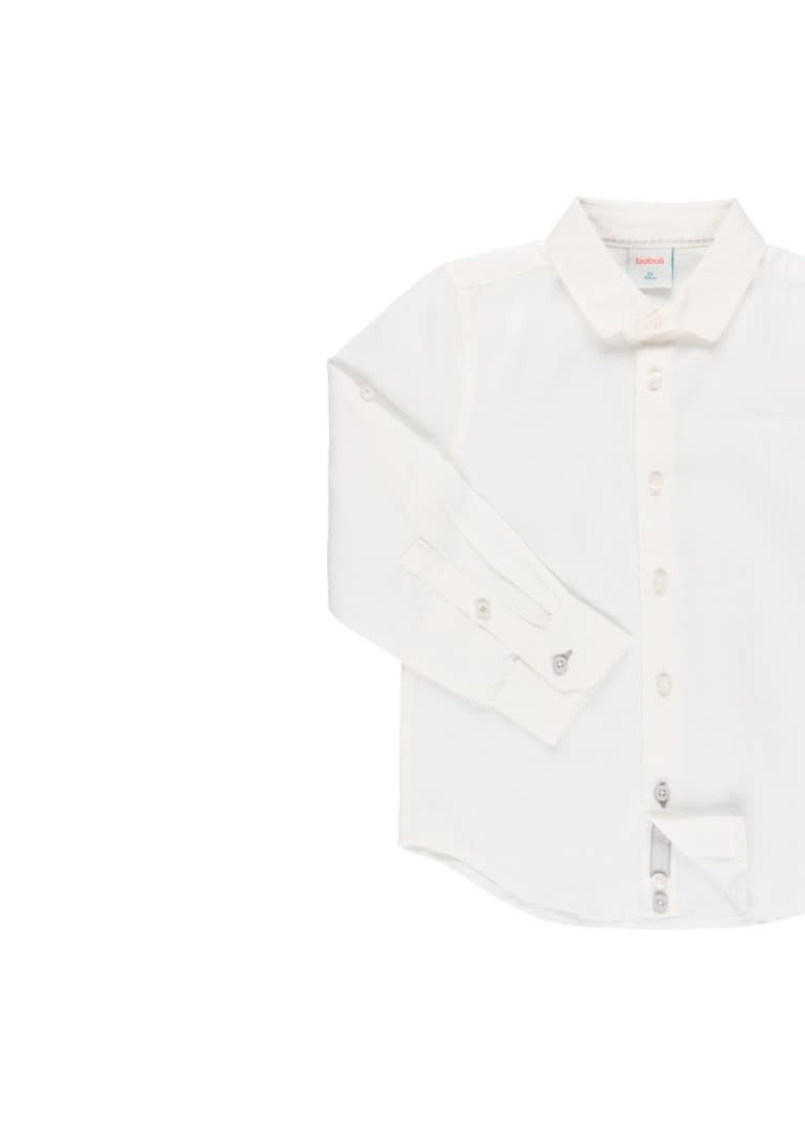 Boboli Boboli Linen shirt long sleeves for boy WHITE 734037