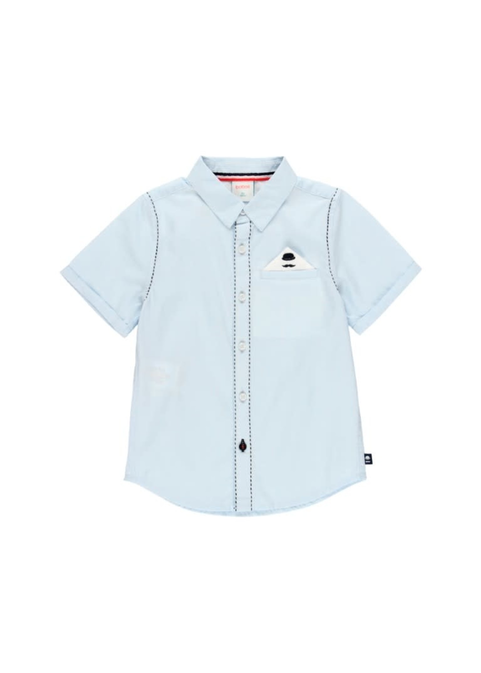 Boboli Boboli Shirt short sleeves for boy BLUE 734206