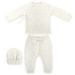 Mac Ilusion Mac Ilusion Traje 3 piezas BASIC cruzado punto fino sin pie Crudo