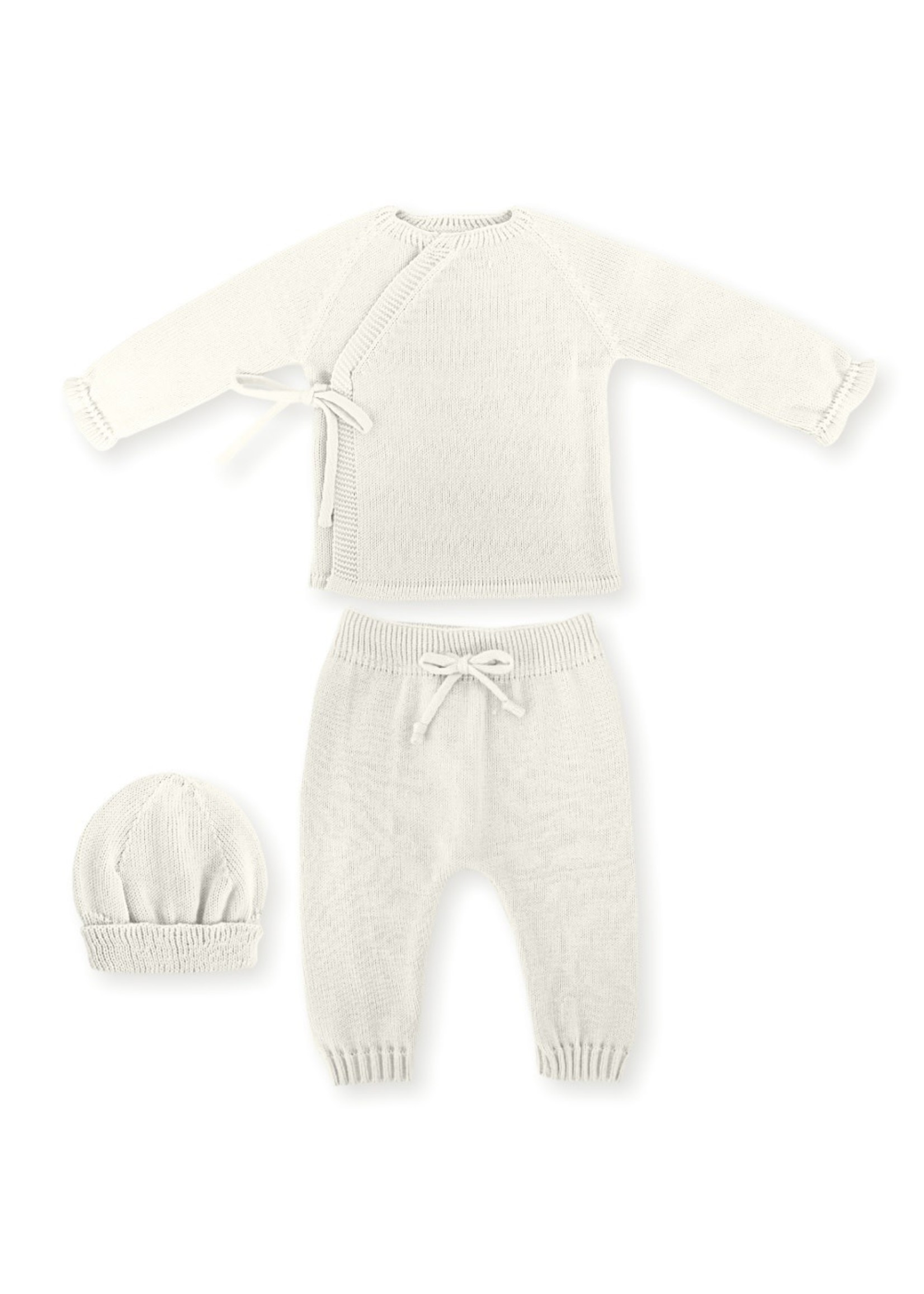 Mac Ilusion Mac Ilusion Traje 3 piezas BASIC cruzado punto fino sin pie Crudo