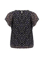 Frankie&Liberty Frankie&Liberty Cady Top PRINT BLACK/PURPLE RAIN/SOFT YELLOW-FL22114