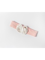 Deolinda Haarband roze met bloem