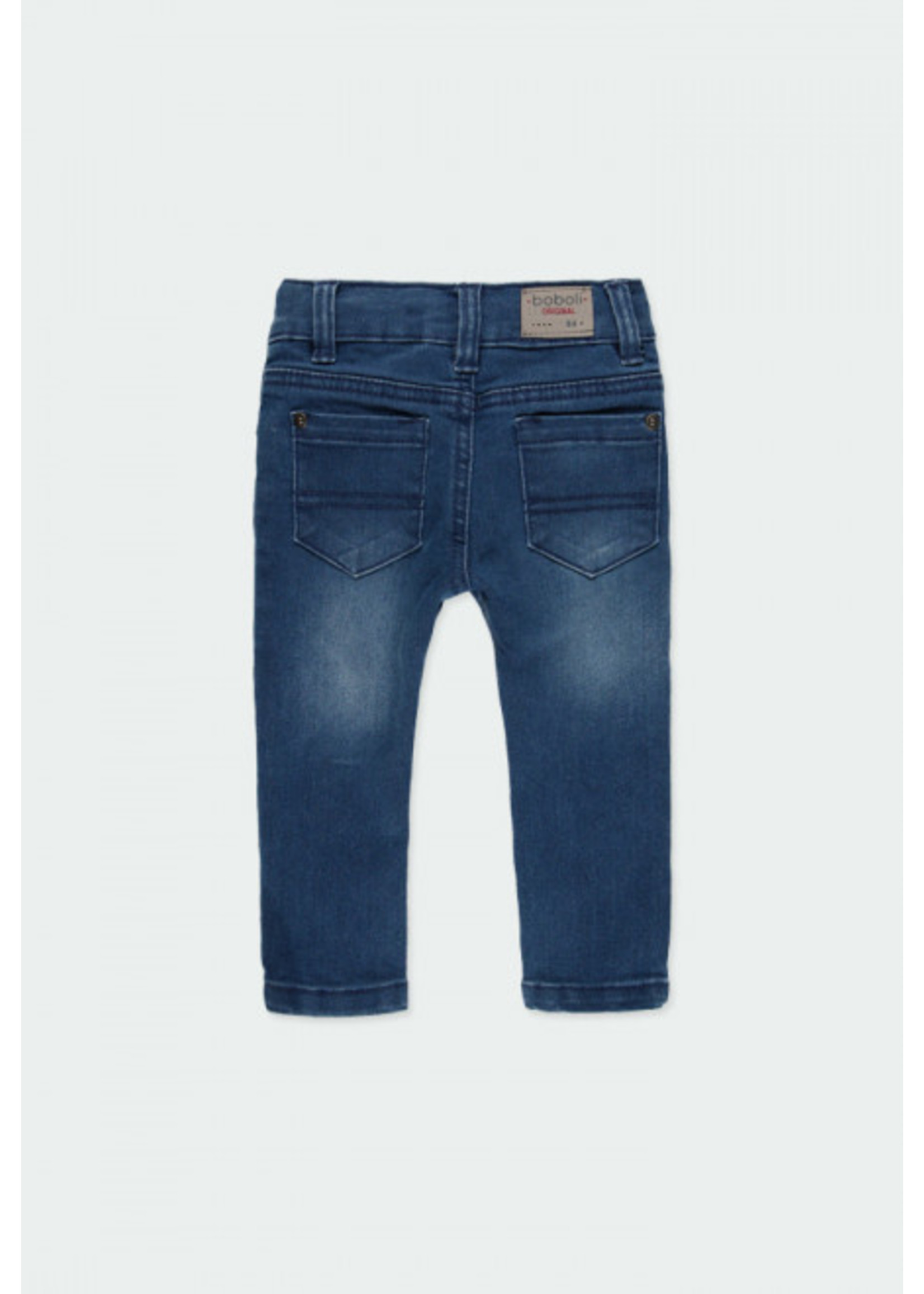 Boboli Boboli Denim stretch trousers for boy BLUE 590048