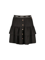 Nobell Nobell NoralyB 2 layered short skirt with fake placket at front+short lining Q203-3701 Navy Moss