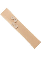 Siena haarband baby beige met 2 satijnen strikjes