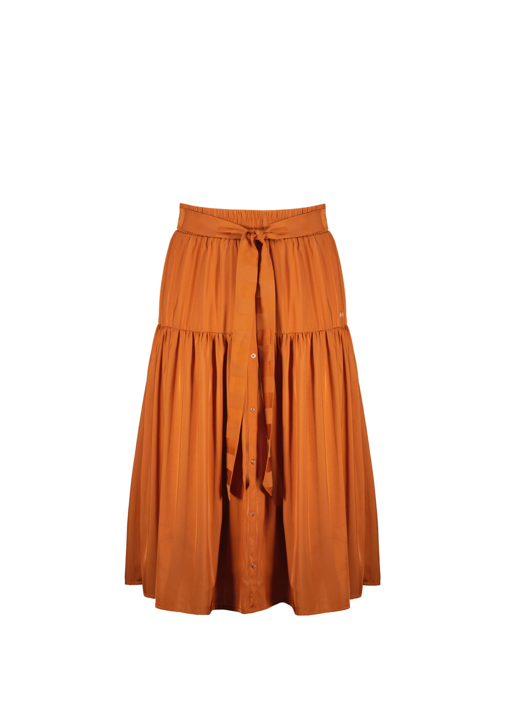 Nobell Nobell Naya maxi skirt with buttons at front+fixed belt Q203-3700 Ginger