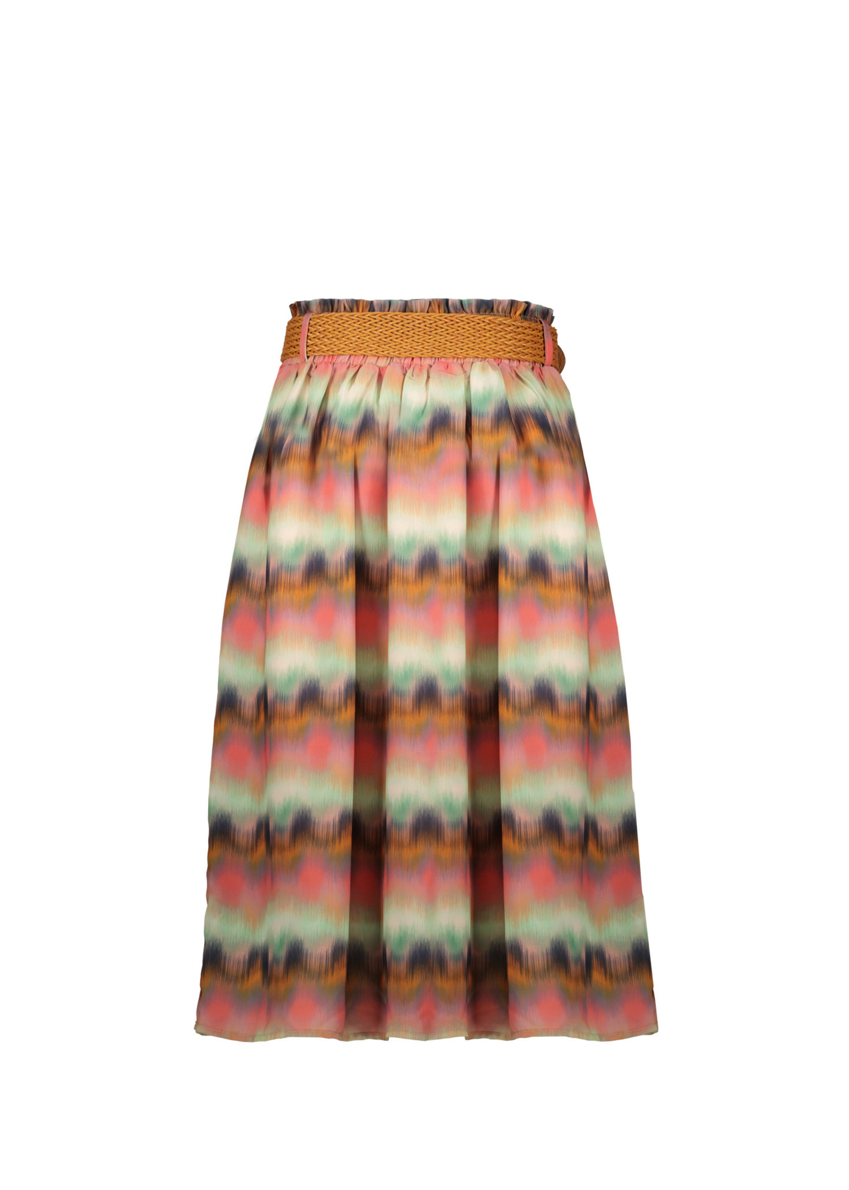 Nobell Nobell NanuB maxi skirt with braided wide belt Q203-3703 Ginger