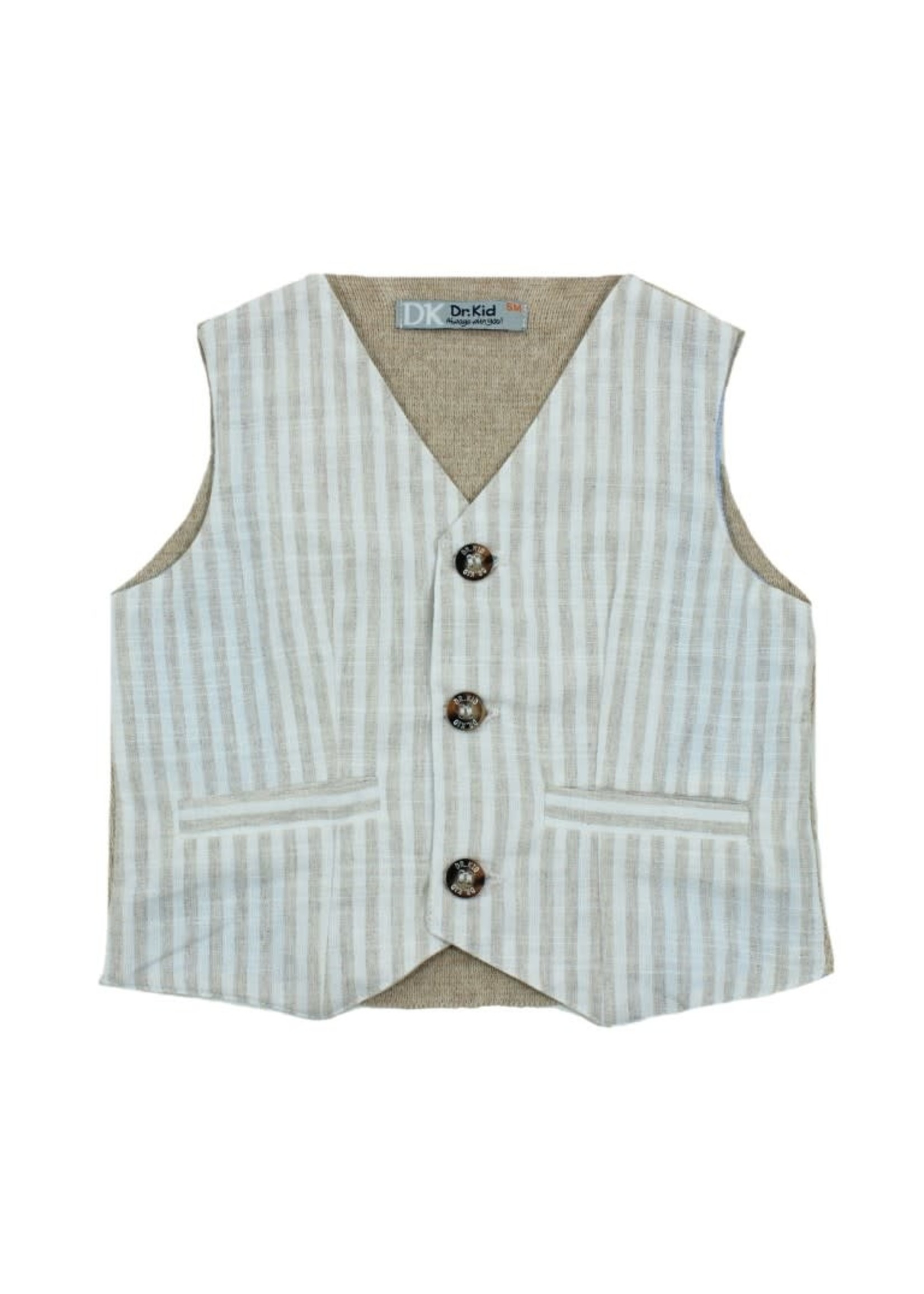 Dr Kid Baby Boy Vest 325-Bege Mouliné-DK553