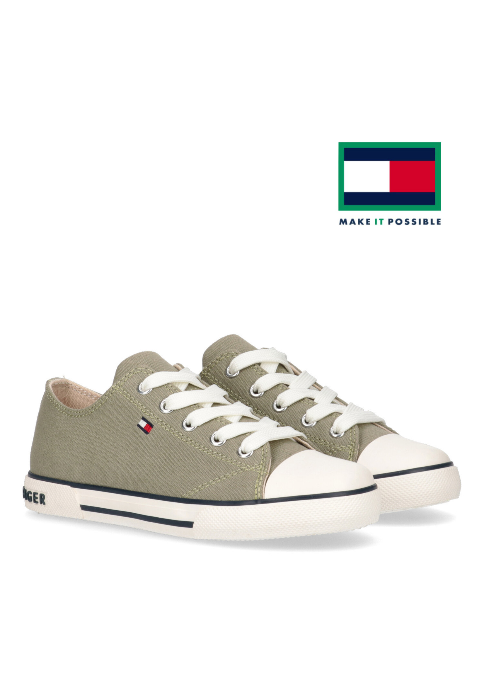 Tommy Hilfiger Tommy Hilfiger SHOE UNISEX T3X4-32207-0890414- MILITARY GREEN