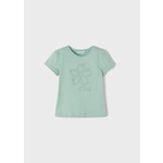 Mayoral Mayoral S/s bow t-shirt green- 22 03041