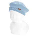 Condor Condor GARTER STITCH BERET BABY BLUE