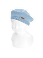 Condor Condor GARTER STITCH BERET BABY BLUE