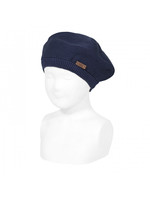 Condor Condor GARTER STITCH BERET NAVY BLUE