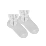 Condor Condor CEREMONY ANKLE SOCKS WITH GROSSGRAIN BOW.