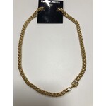 Wing Byou ronde hals  ketting goud