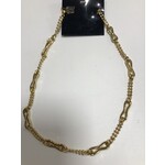 Wing Byou hals schakel smal ketting goud