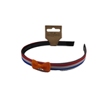 Heppidie haarband rood wit blauw  met strikje