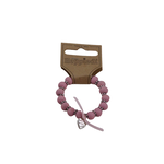 Heppidie armband  roze met hartje