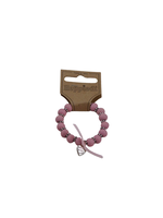 Heppidie armband  roze met hartje