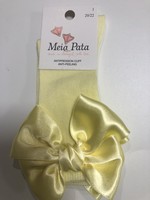 Meia Pata Meia Pata Kneesocks With Double Satin Bow 26 Lemon Yellow