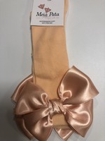 Meia Pata Meia Pata Kneesocks With Double Satin Bow 48 Peach