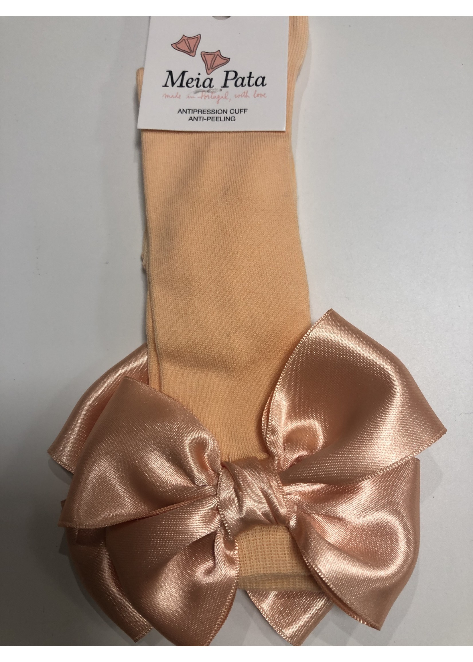 Meia Pata Meia Pata Kneesocks With Double Satin Bow 48 Peach