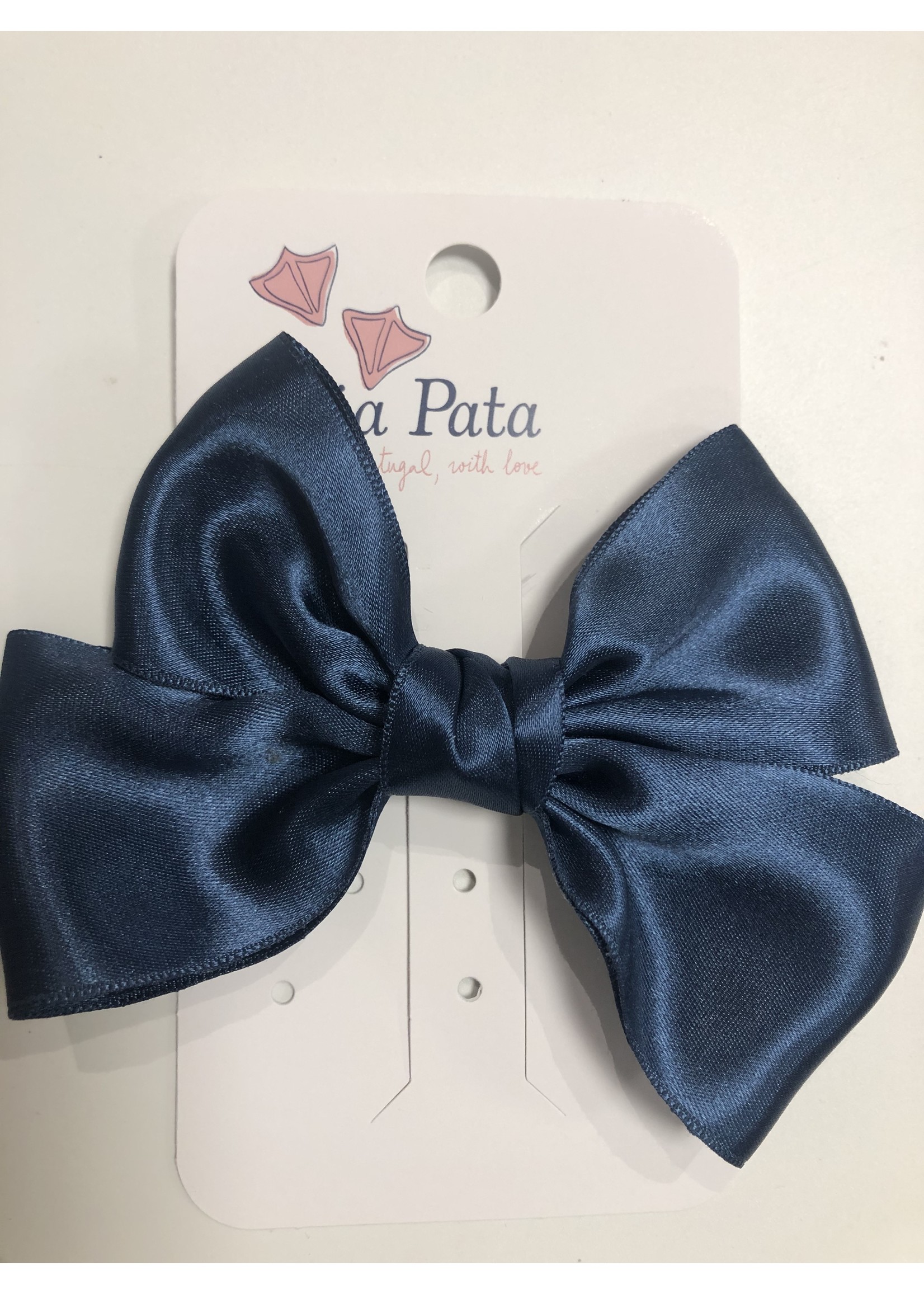 Meia Pata Meia Pata Hair Tie New Knot Double Satin 12 Gangue Blue