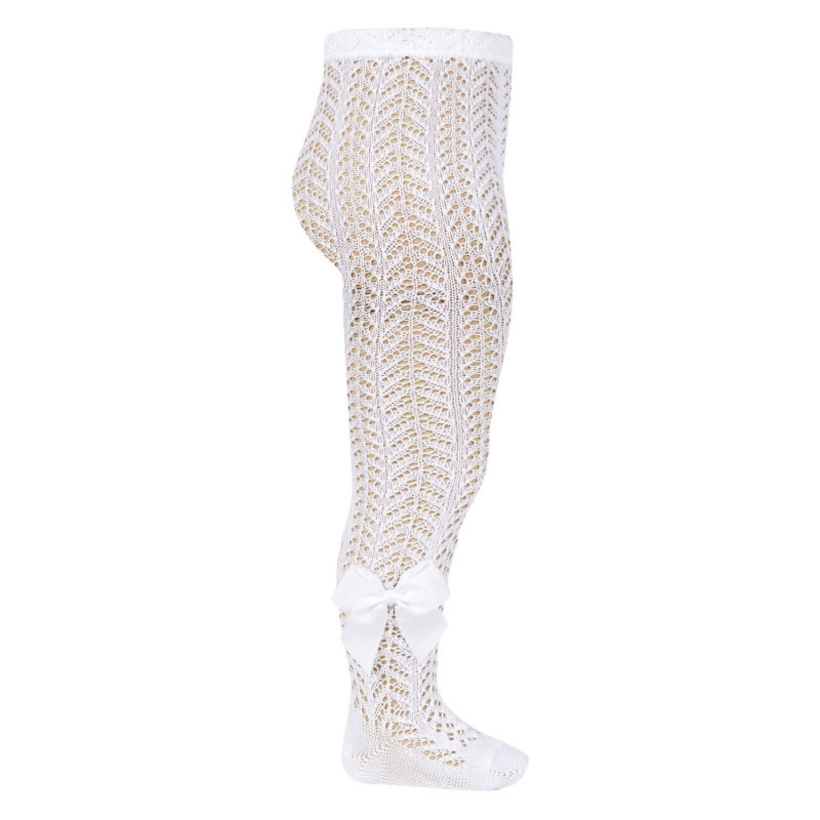 Condor Condor maillots off white opengewerkt met strik